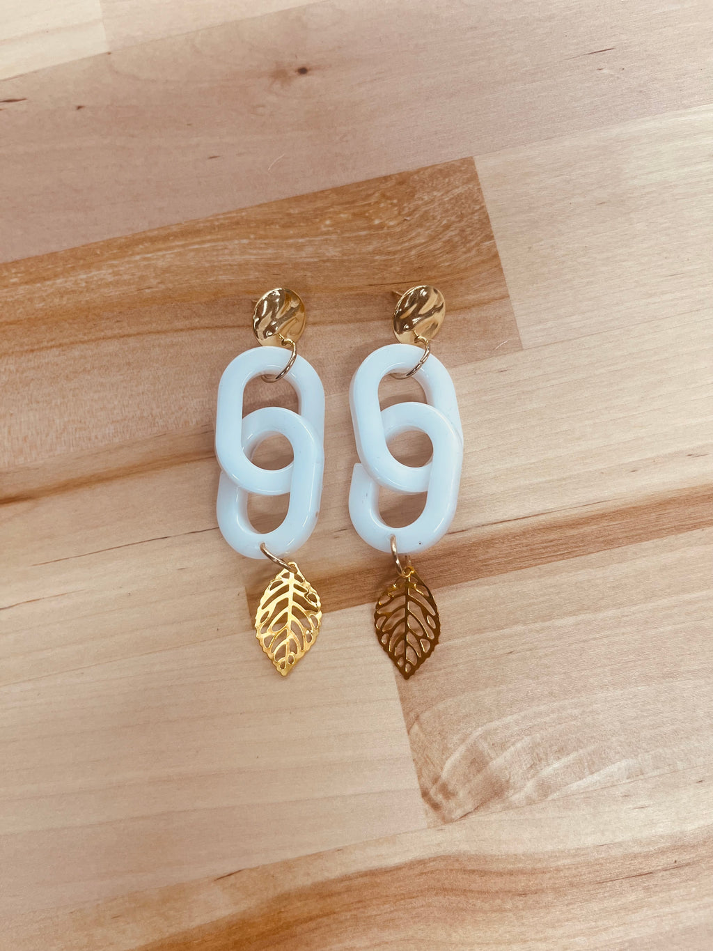 Jocelyn Earrings-White