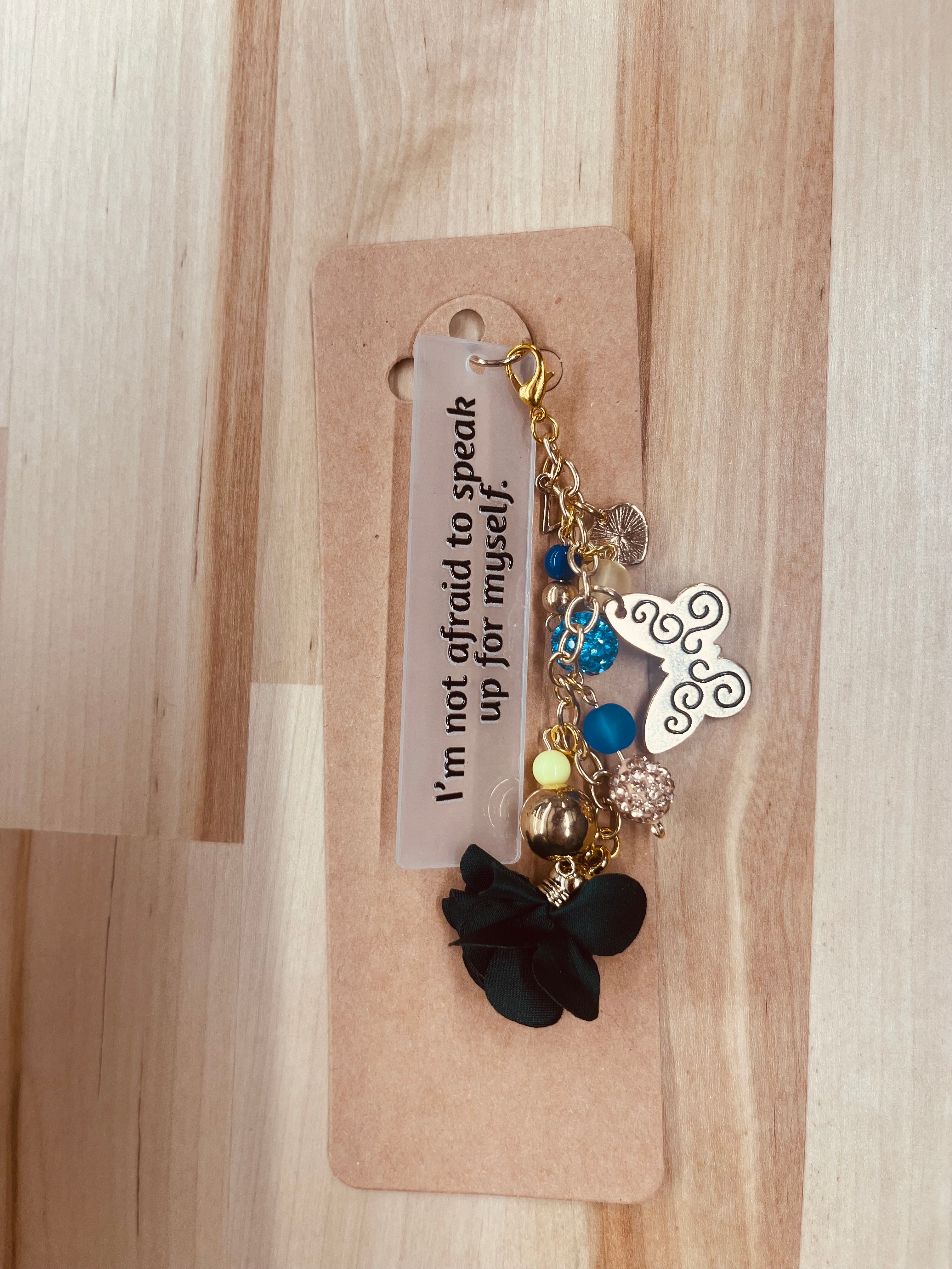 Key Chain-Teal Butterfly