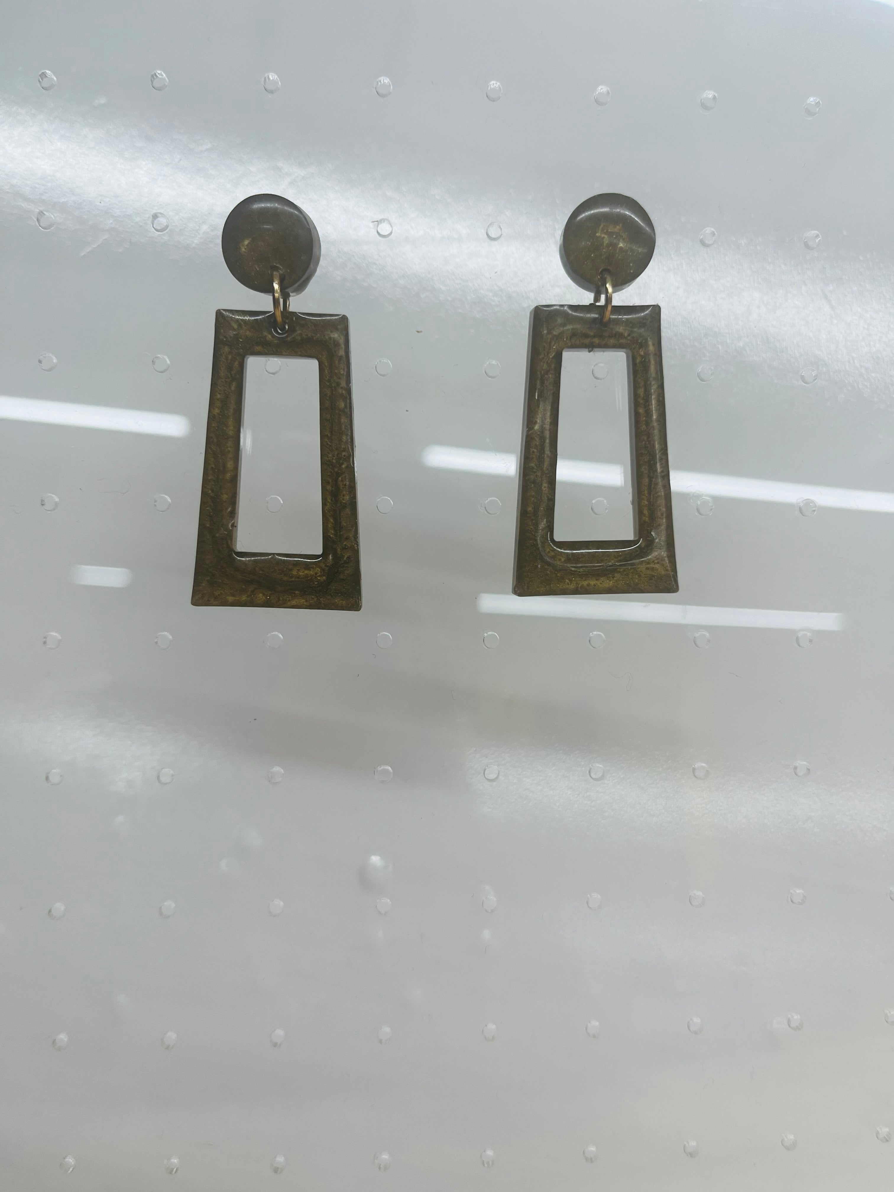 Ariel Earrings-Bronze