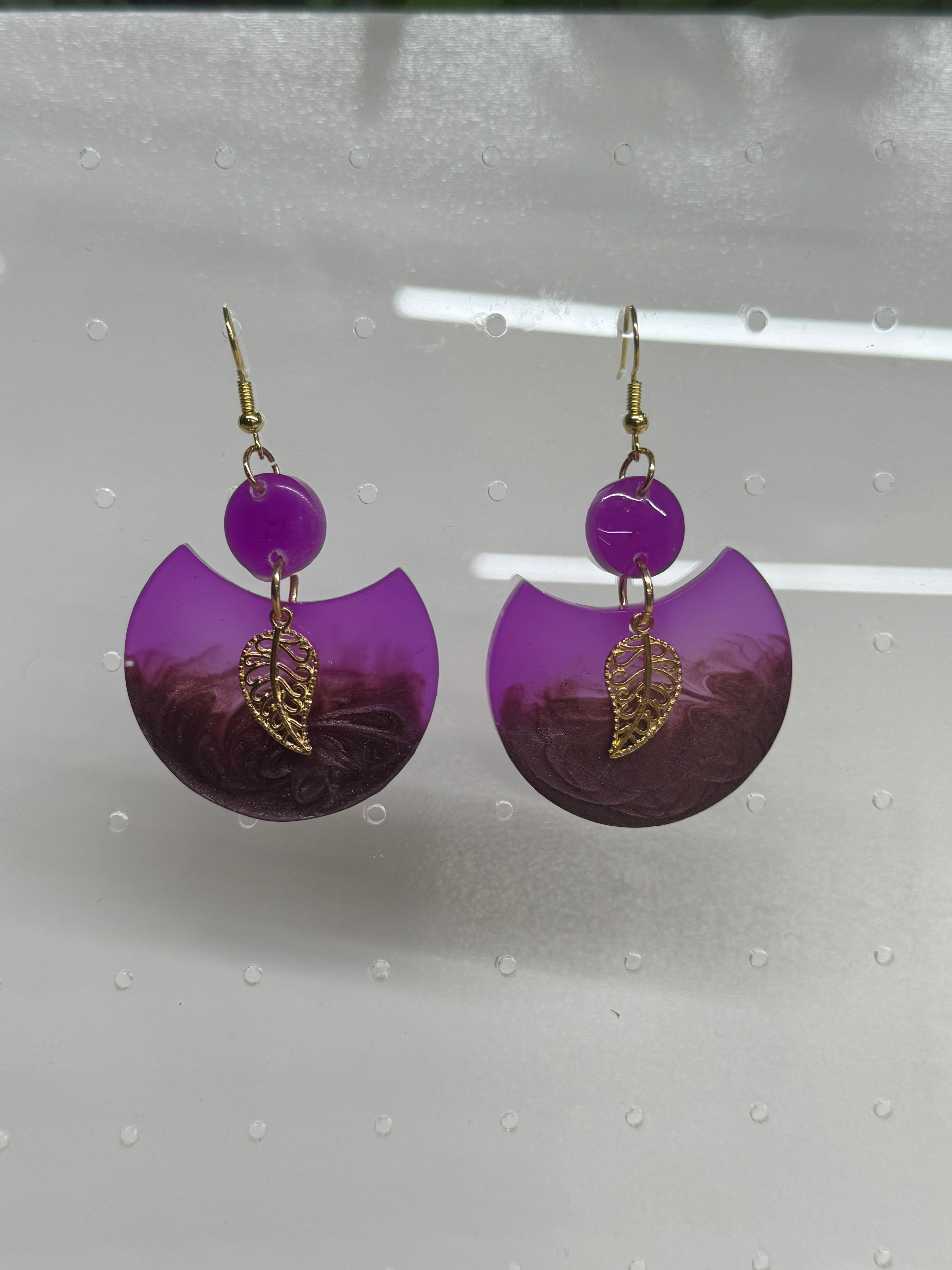 Grace Earrings- Purple