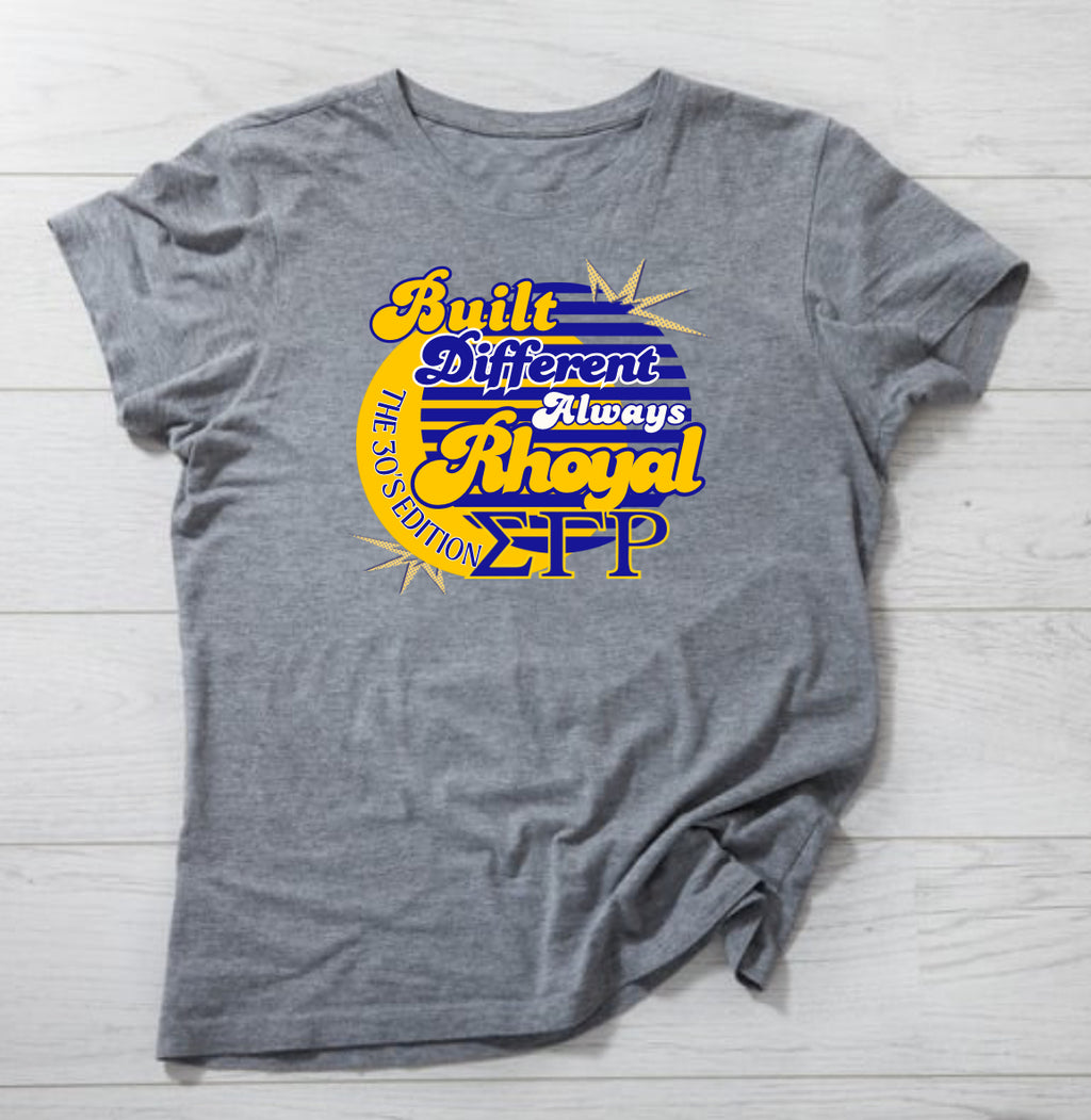 SGRho: Built Different T-Shirt