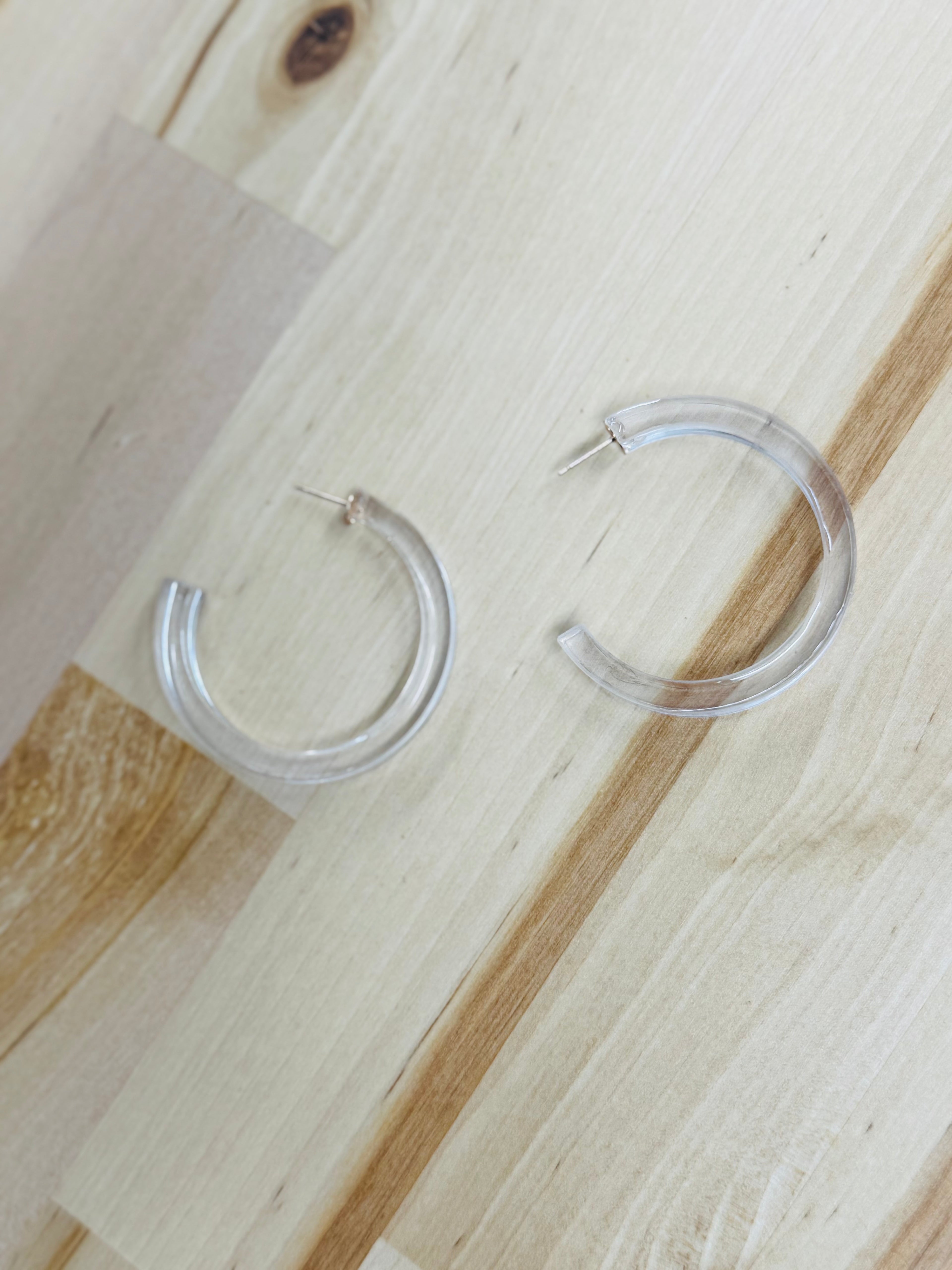 Tiffany Earrings- Clear