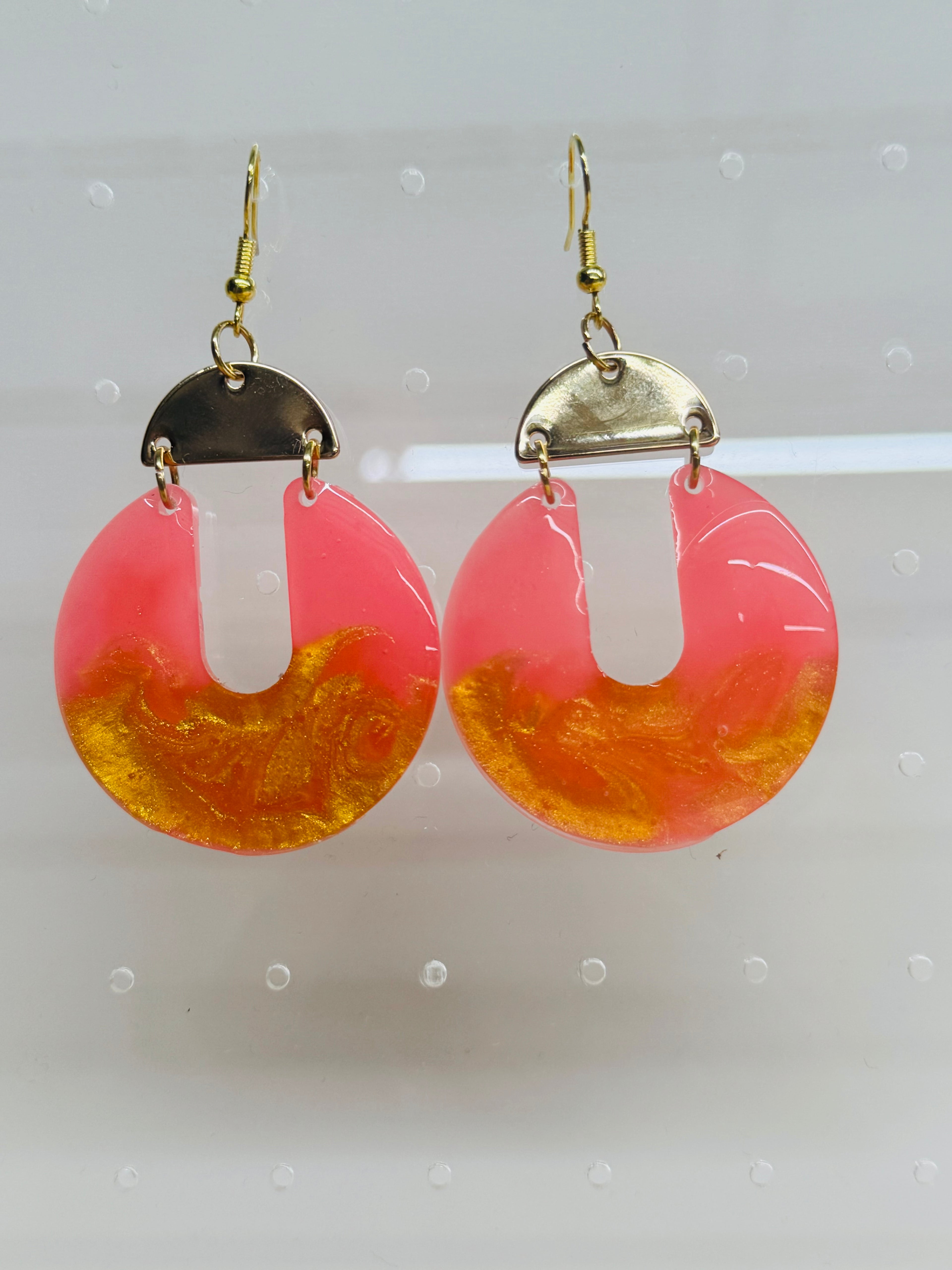 Celeste Earrings-Pink