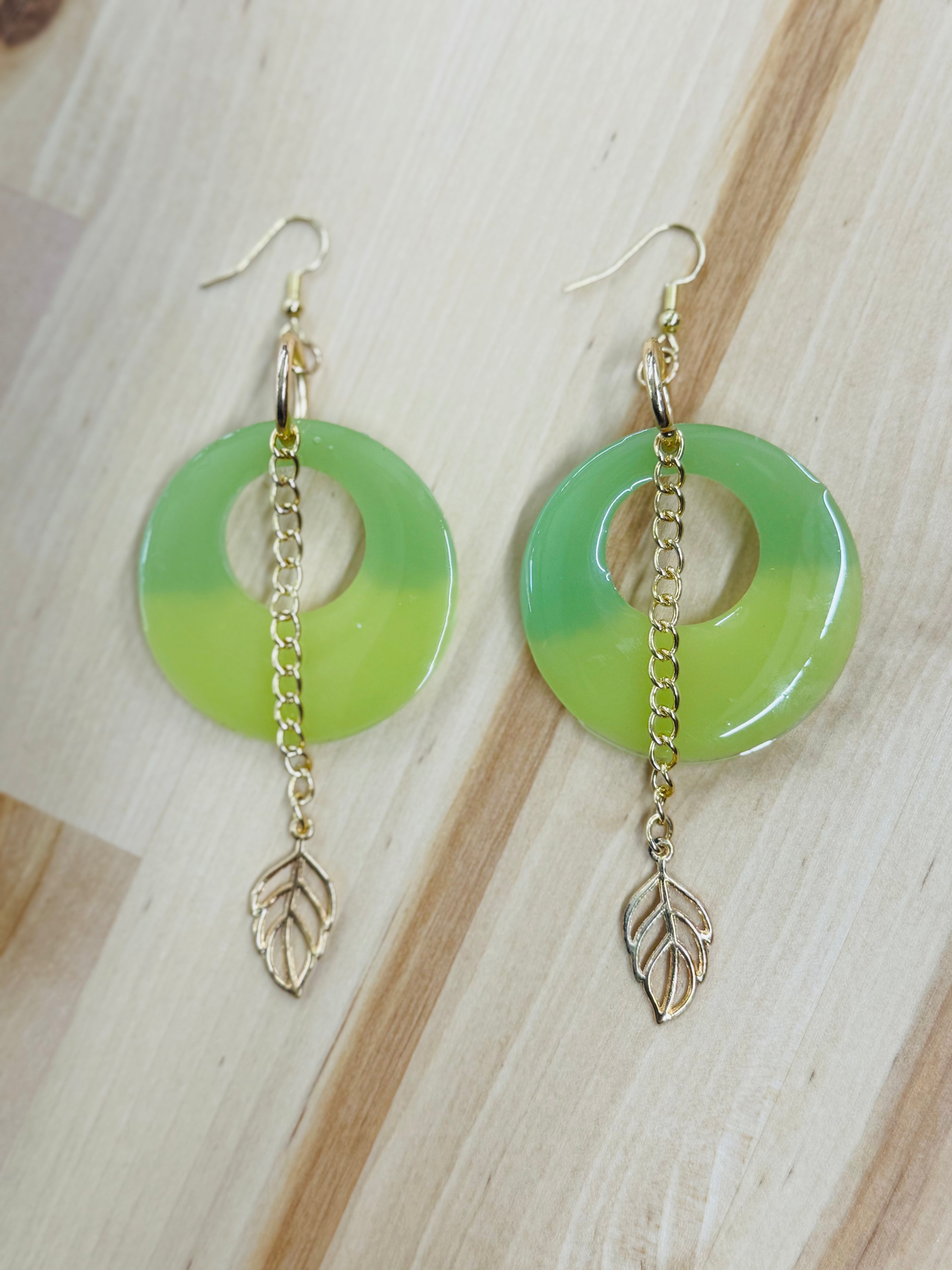 Sierra Earrings- Lime