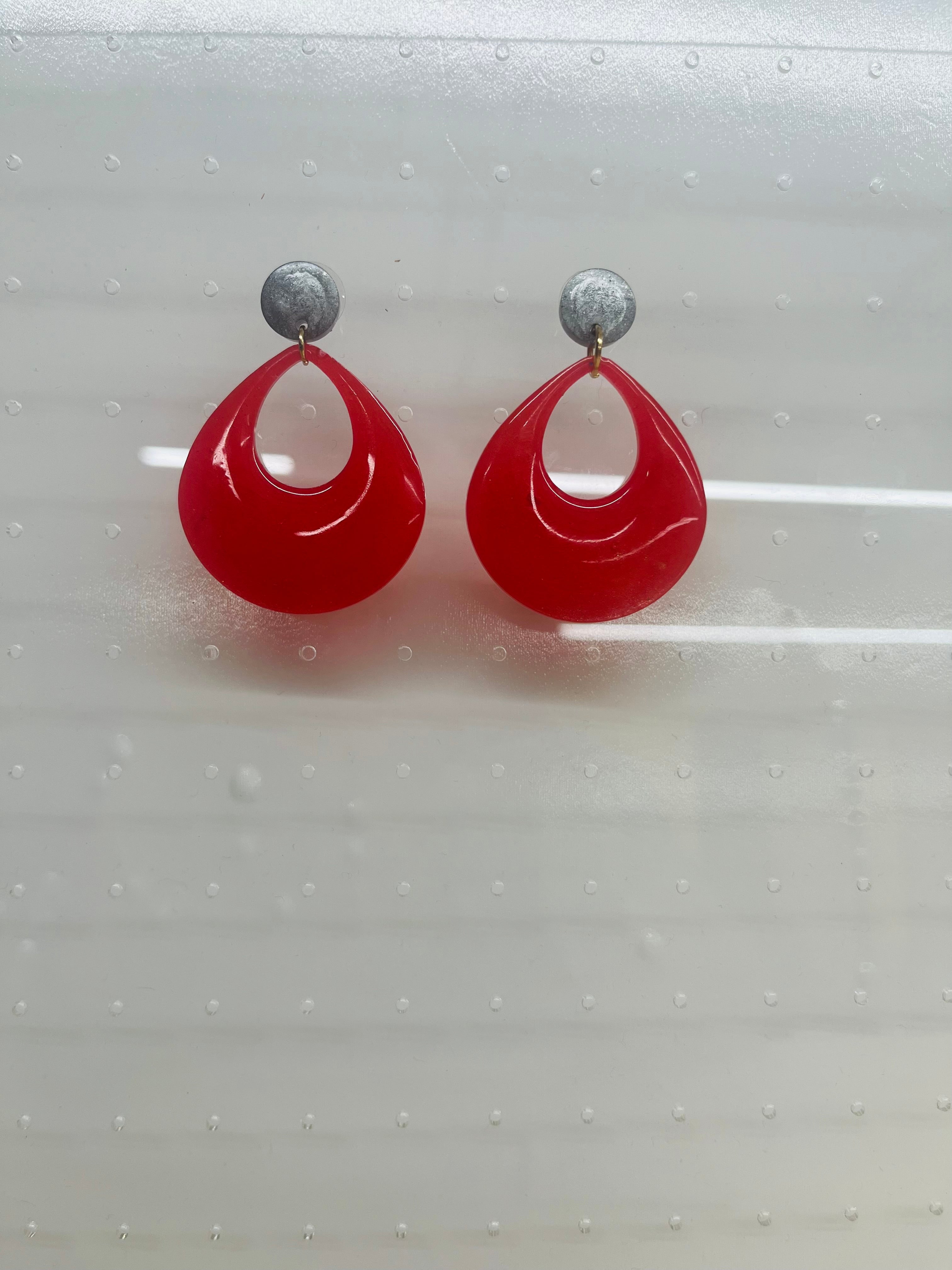 Valerie Earrings-Red