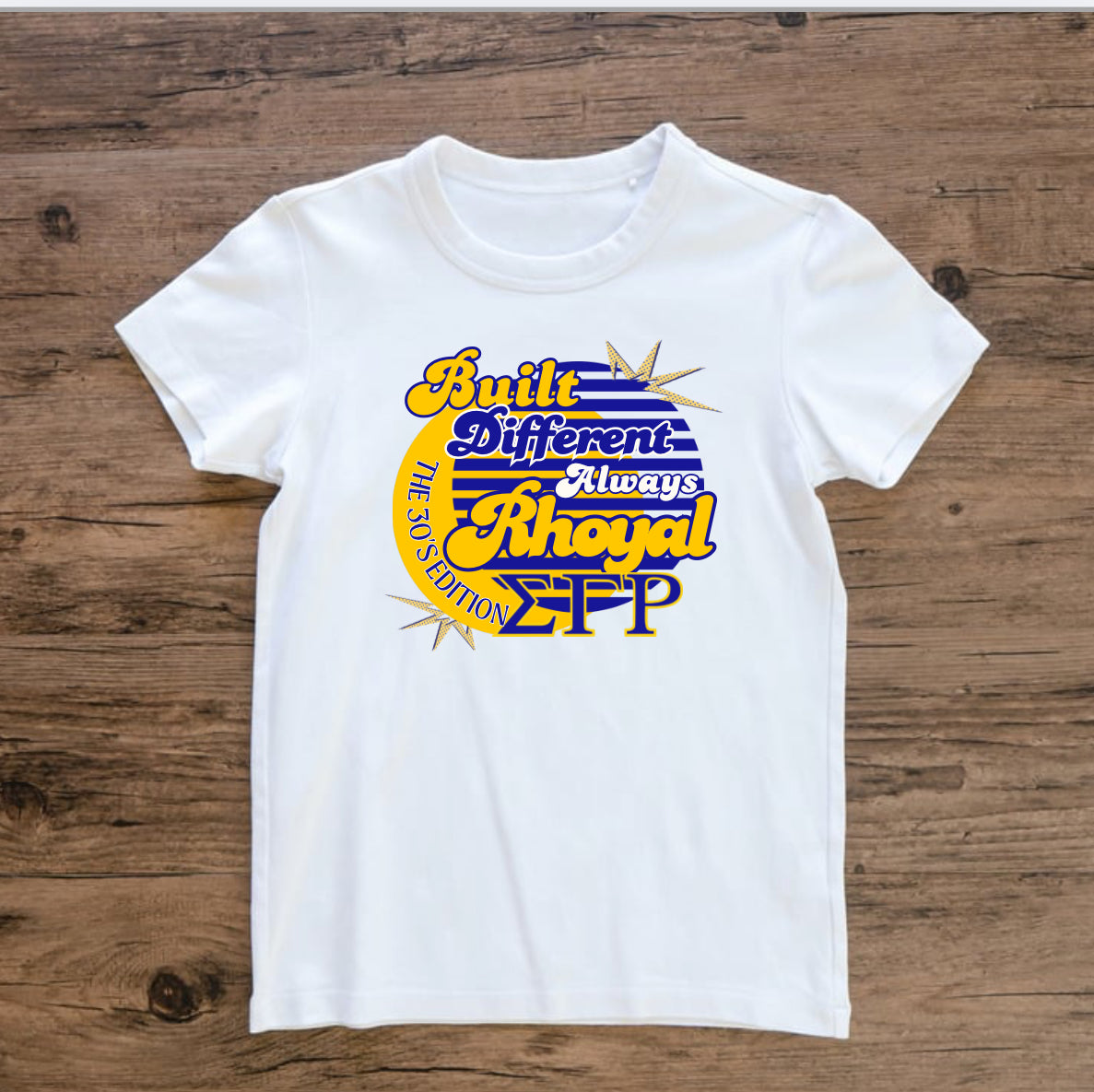 SGRho: Built Different T-Shirt