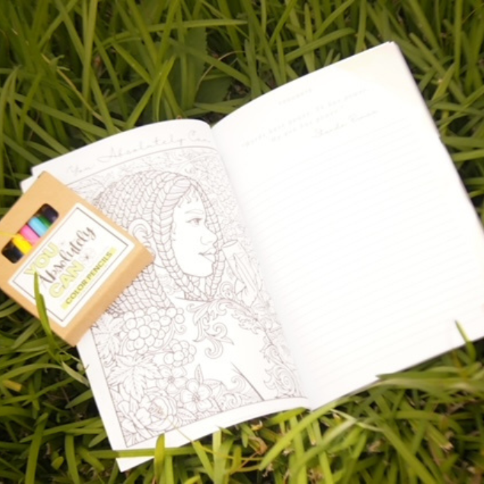 JOURNAL & COLORING PAGE BOOK SET