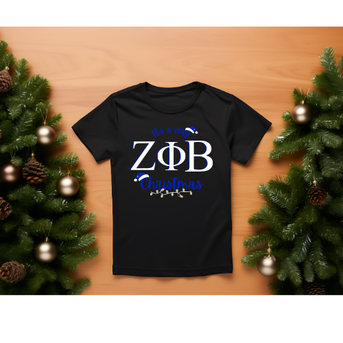 D9 Sorority Holiday Top- Greek Letters